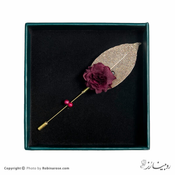 اکسسوری بانوان روبینا رز گل یقه ساخته شده با گل رز مینیاتوری جاودان