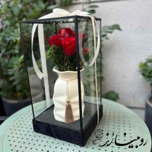 گلدان مگنولیا بزرگ کرم مات