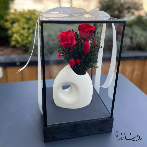 آچیلا کرم1 گلدان رز جاودان طرح آچیلا کرم - تصویر 1